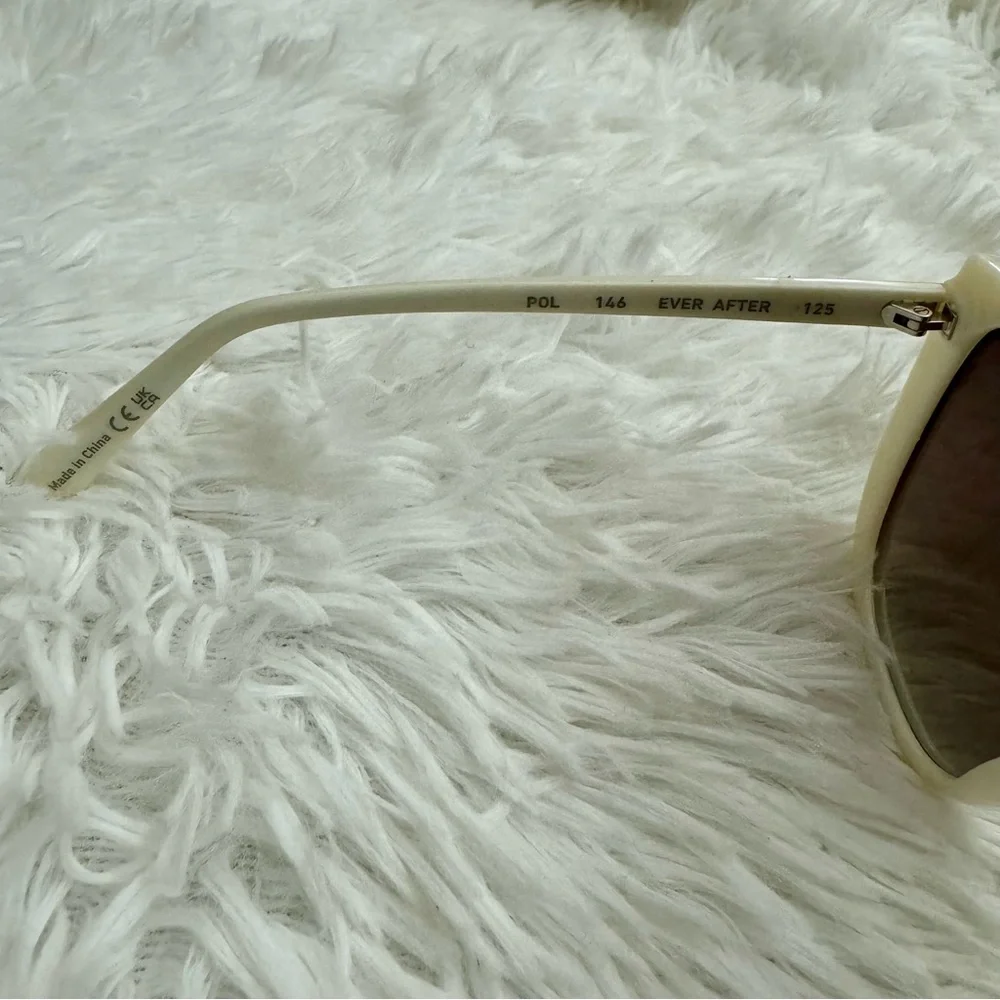 Quay Australia White Frame Black Lens Oversized Sunglasses